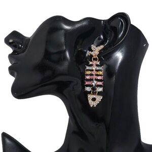 Just hanging around fish earrings